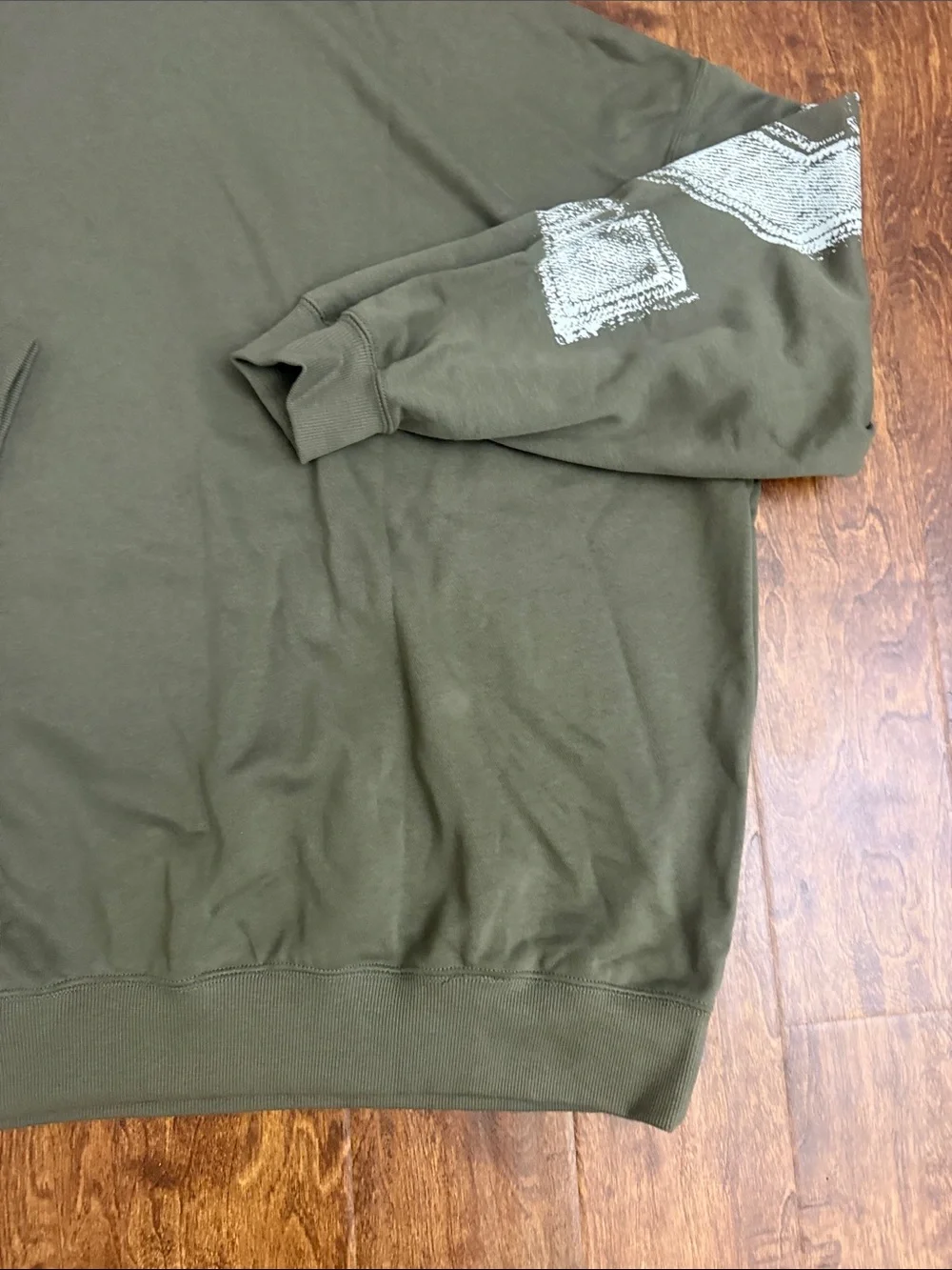 Jordan Olive Green Graphic Pullover Hoodie